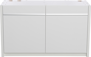 Kabinet til AkvaStabil move akvarie 130 x 50 x 79 cm - Hvid - 360 Liter