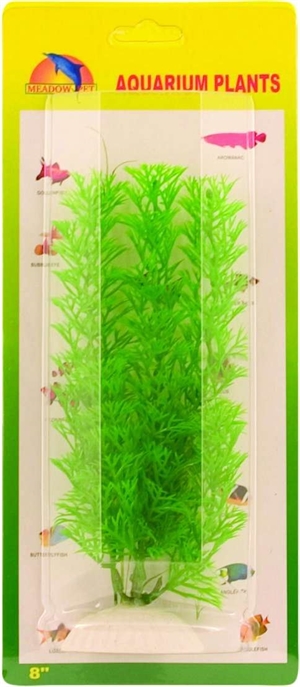 Akvarie plasticplante Hornblad 20 cm