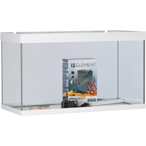 AkvaStabil element akvarie - 80 x 40 x 48 cm - hvid med filter - varme og LED-lys - 144 liter