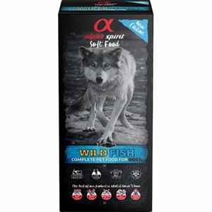 9 kg Alpha Spirit Semi-moist hundefoder med fisk til voksne hunde - Kornfrit