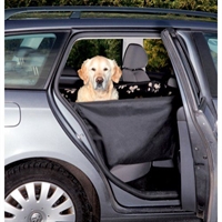 Trixie bilsædetæppe til halv bagsæde 65 x 145 cm sort og beige