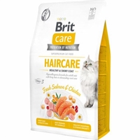 2 kg Brit Care kattefoder hair and skin - kornfrit