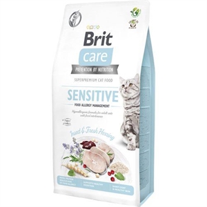 7 kg Brit Care Cat kattemad til sensitive katte med insekter og sild - kornfri
