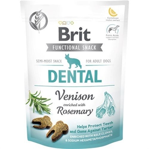 Brit Care hundegodbidder Dental Venison 150 g - kornfri