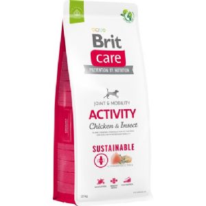 12 kg Brit Care hundefoder med kylling og insekter til alle hunde med højt aktivitets nivueau