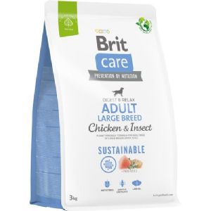 Brit Care hundefoder Adult Large Breed med kylling og insekter til store hunde