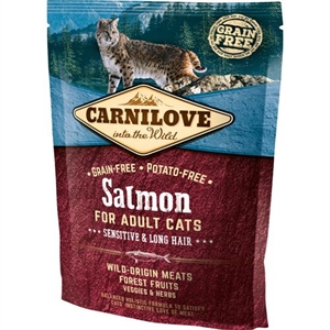 0,4 kg Carnilove kattefoder - Sensitive og Long Hair - kornfri