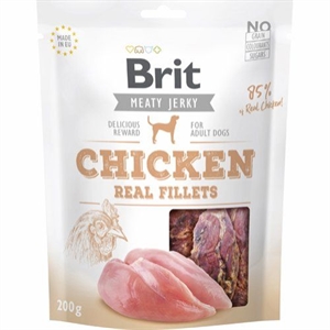 Brit hundesnack Jerky kyllinge Fillets 200 g kornfrit