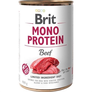 6 x 400 gr Brit Care Mono Protein hundefoder med oksekød - Glutenfri