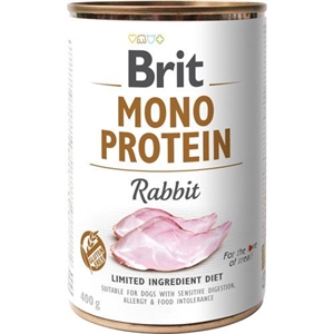 6 x 400 gr Brit Care Mono Protein hundefoder med kanin - Glutenfri