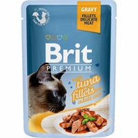 Brit katte-vådfoder med tunfiletstykker i sovs 24 stk. x 85 g