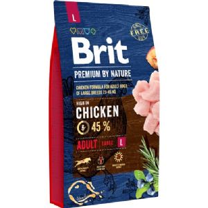 8 Kg Brit Premium by Nature Adult large hundefoder til store hunde 25 - 45 kg