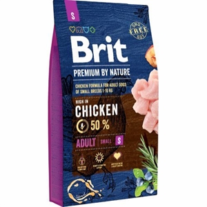 8 kg Brit Premium by Nature Adult small hundefoder til små hunde 1 - 10 kg