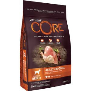 10 kg CORE hundefoder Adult Medium Breed med kylling og kalkun - kornfrit