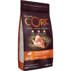 1,8 kg CORE hundefoder Adult Medium Breed med kylling og kalkun - kornfrit