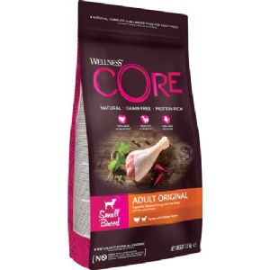 1,5 kg CORE hundefoder Adult Small Breed Original med kylling og kalkun - kornfrit