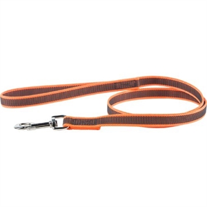 K9 hundeline med håndtag orange og grå - 20 mm - 1,8 meter - max 50kg