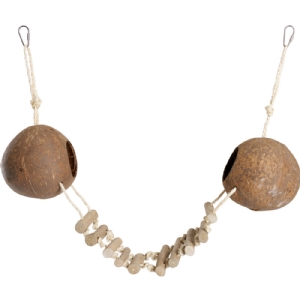 Companion bird toy - coconut swing