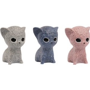 Companion gemstone shape latex toy - cat 12cm