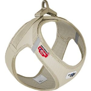 Curli hundesele med spænde xsmall - brystmål 33,9 til 38,2 cm - beige