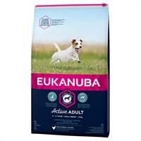 12 kg Eukanuba hundefoder active til voksne hunde fra 0 til 10 kg