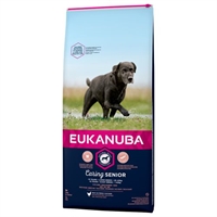 12 kg Eukanuba Caring hundefoder Senior Large Breed med kylling fra 9 år +