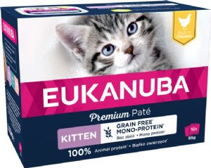 12 stk x 85 g Eukanuba killingevådfoder med kylling - kornfrit