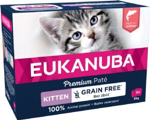 12 stk x 85 g Eukanuba killingevådfoder med laks - kornfrit