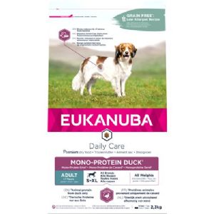 2,3 kg Eukanuba Daily Care Mono Protein hundefoder med and til voksne hunde - kornfri