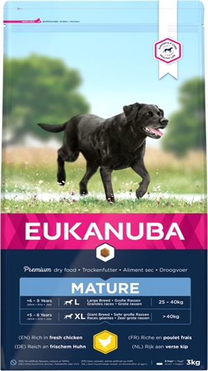 Eukanuba hundefoder Mature large breed fra 7 til 10 år