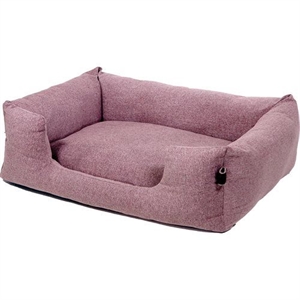 Hundeseng Fantail Snooze Pink med indgang 110 x 80 cm