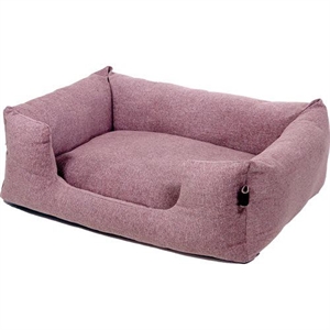 Hundeseng Fantail Snooze Pink med indgang 80 x 60 cm