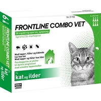 Frontline Combo Vet kat 6 pipetter x 0,5 ml mod lopper og flåter