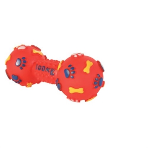Trixie Hundelegetøj Håndvægt i vinyl med lyd - assorteret farver