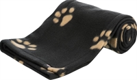 Trixie Hundetæppe Beany 100 x 70 cm sort med fødder