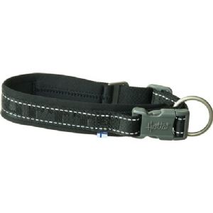 Hurtta Casual ECO hundehalsbånd halsomkreds fra 40 til 50 cm - sort