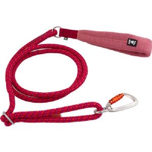Hurtta ECO Justerbar reb hundeline til hunde  justerbar fra 120 til 180 cm - 8 mm rød