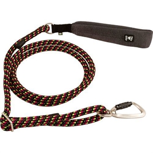 Hurtta ECO Justerbar reb hundeline til hunde  justerbar fra 120 til 180 cm - 11 mm mix farvet