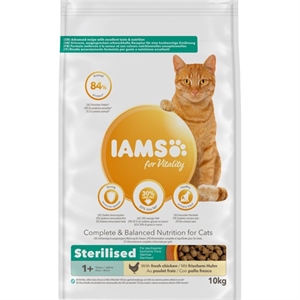 Iams kattefoder Sterilised voksen light kylling - fra 1 år