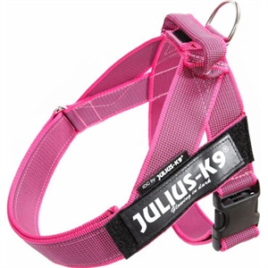 Julius K9 hundesele Str. 0 - Medium - brystmål fra 58 til 76 cm Pink