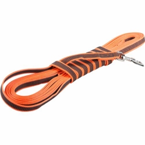 K9 sporline orange og grå - 20 mm - 10 meter - max 50 kg