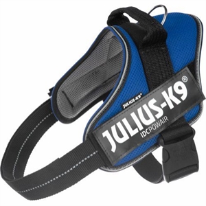 Julius K9 IDC POWAIR hundesele Str. 1 - Large - brystmål fra 63 til 85 cm Blå