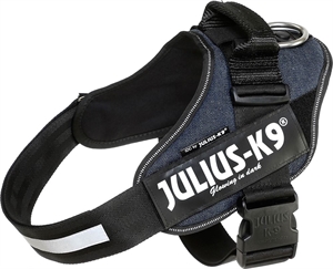 Julius K9 IDC - hundesele - Bryst størrelse 63 til 85 cm dark Jeans Str. Large