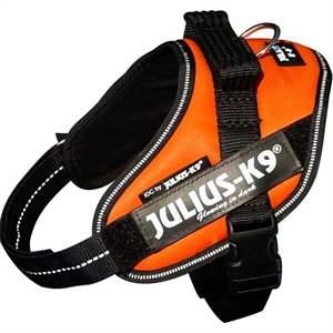 Julius K9 IDC hundesele Str. Mini - Small - brystmål fra 49 til 67 cm Neon Orange