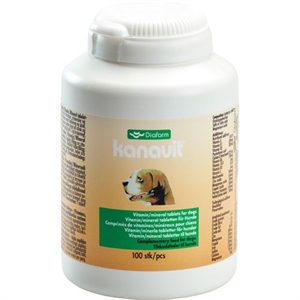 Kanavit vitamin og mineral tabletter 100 stk.