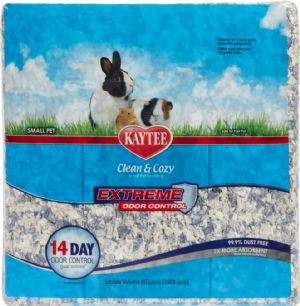 Kaytee Clean & Cozy Extreme Odor strøelse til kaniner og gnavere - støvfri 65 L