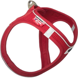 Curli air-mesh hundesele med magnetisk spænde 2XS - brystmål 30 - 35 cm - rød