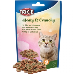 Meaty & Crunchy with chicken and catnip, 50 g
