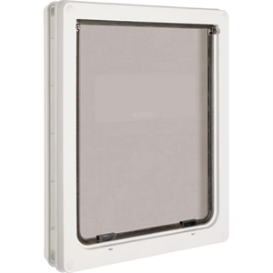 Petmate hundedør nr 3 - 318 x 391 mm - hvid