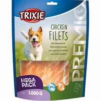 1 kg Trixie hunde godbidder kylling fillet gluten og sukkerfri